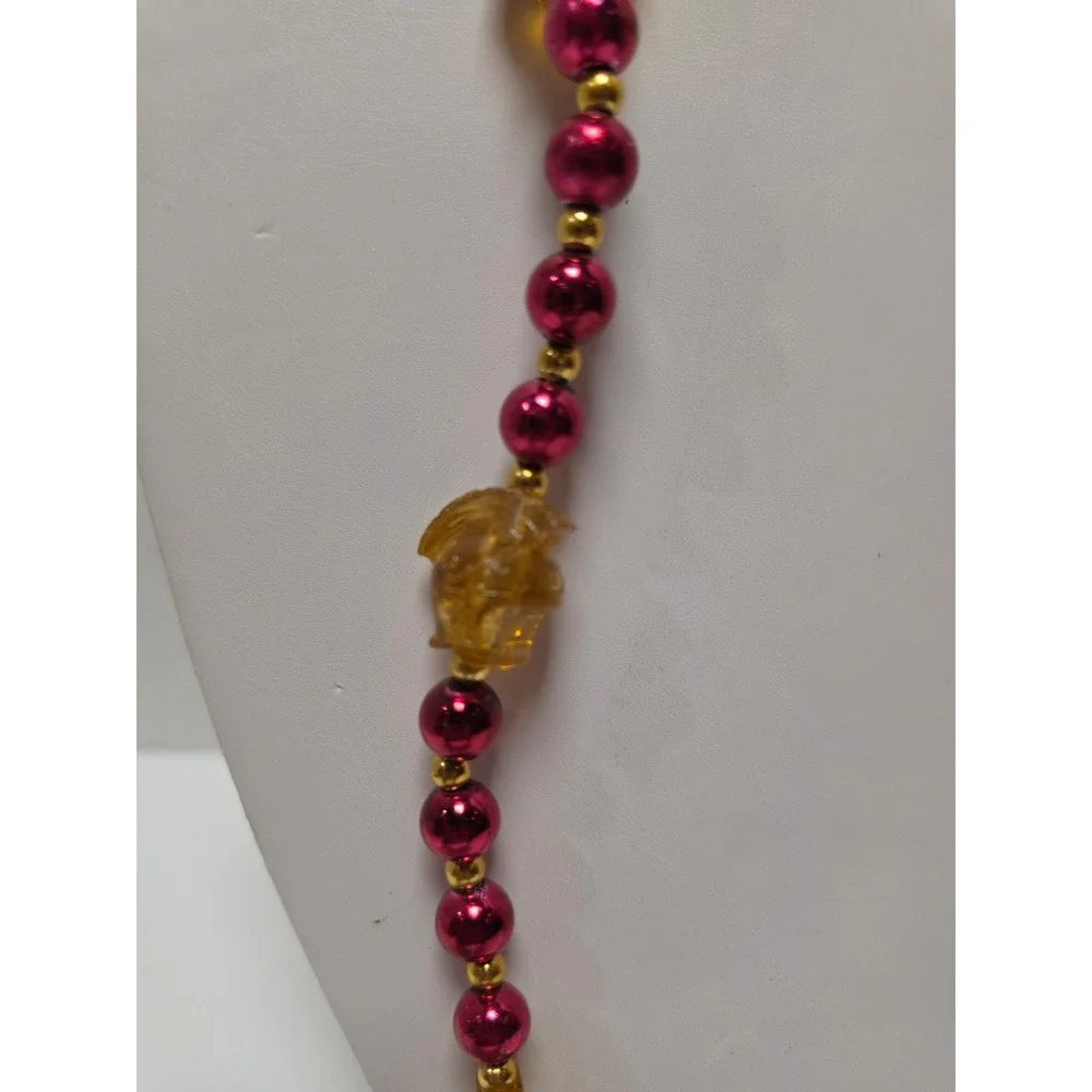 Light up Mardi‎ Gras Spartan beads beaded necklace toss